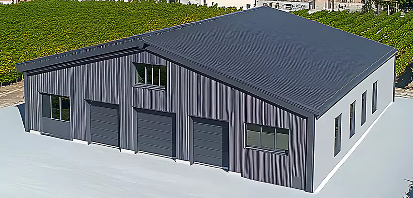 Corrugated Garage Roof Repair in Algonquin
