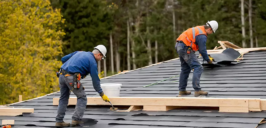 Garage Felt Roof Replacement in Algonquin