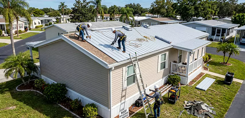 Mobile Home Metal Roof Replacement in Algonquin