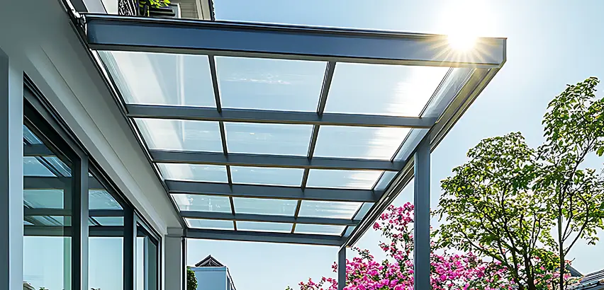 Glass Patio Roof Installation in Algonquin