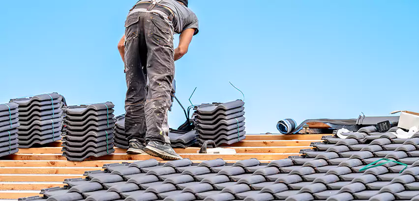 Replacing Tile Roof Underlayment in Algonquin