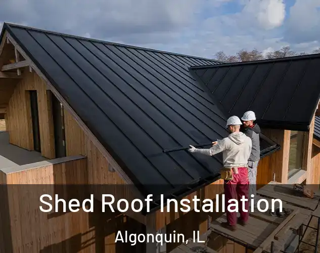  Shed Roof Installation Algonquin, IL