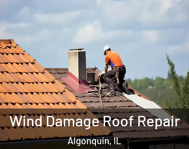 Wind Damage Roof Repair Algonquin, IL